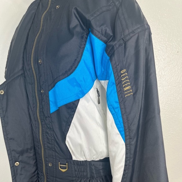 Vintage Descente blue, black, white size 14 ski/snowboard jacket - Picture 3 of 10